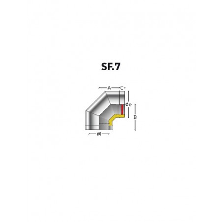 Element droit 1000mm  DIA. 80mm