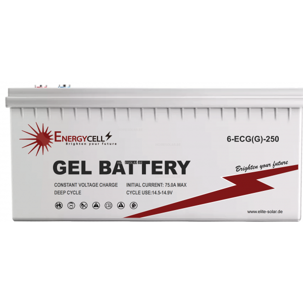 Batterie Gel solaire, longue durée de vie