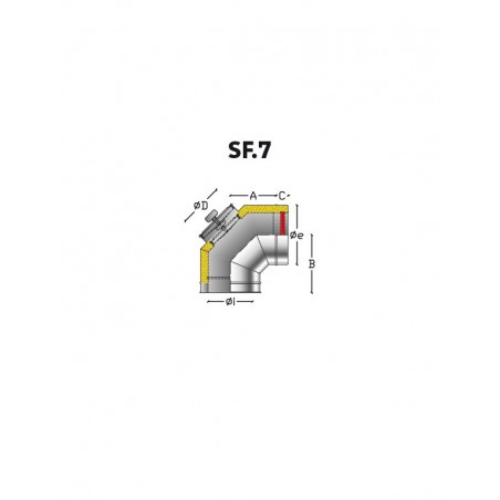 Element droit 1000mm  DIA. 80mm