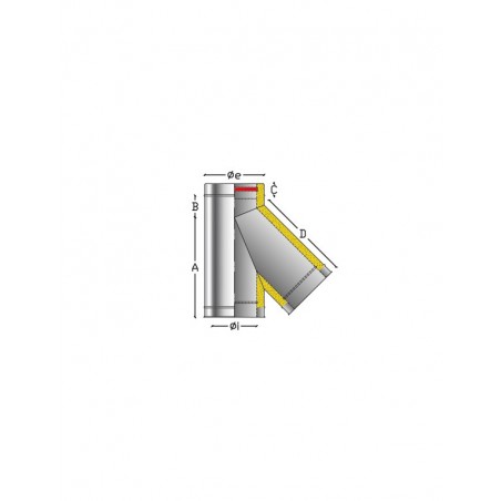 Element droit 1000mm  DIA. 80mm